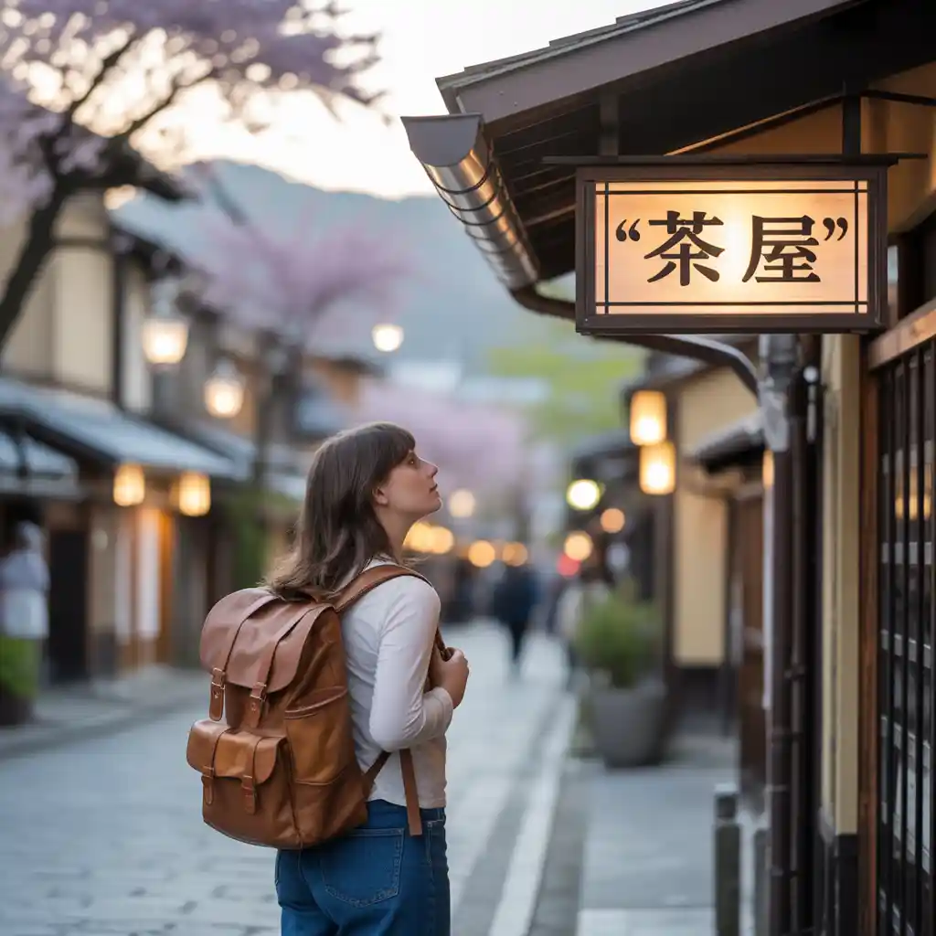 tourist exploring the market
