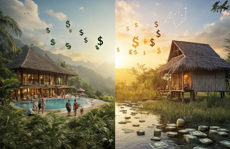 "Eco-tourism vs traditional travel"